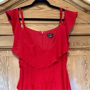 City Chic Red Off Shoulder Cocktail Dress